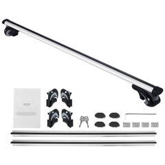 Universal Roof Rack Cross Bars, 54" Aluminum Roof Rack Crossbars, Fit Existing Raised Side Rail with Gap, 200 lbs Load Capacity, Adjustable Crossbars with Locks, for SUVs, Sedans, and Vans