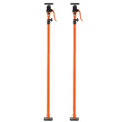 Cabinet Jack Support Pole, 2-Pack, 49.2-114.6 Inch Steel Telescopic Quick Support Rod, Adjustable 3rd Hand System up to 198 lbs Capacity for Installing Cabinets, Lifting Drywall, Cargo Bars