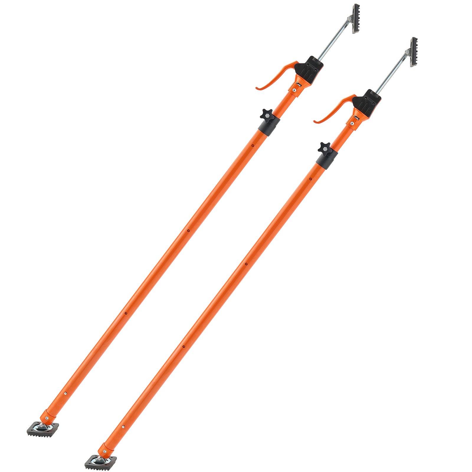 Cabinet Jack Support Pole, 2-Pack, 49.2-114.6 Inch Steel Telescopic Quick Support Rod, Adjustable 3rd Hand System up to 198 lbs Capacity for Installing Cabinets, Lifting Drywall, Cargo Bars