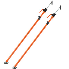 Cabinet Jack Support Pole, 2-Pack, 49.2-114.6 Inch Steel Telescopic Quick Support Rod, Adjustable 3rd Hand System up to 198 lbs Capacity for Installing Cabinets, Lifting Drywall, Cargo Bars