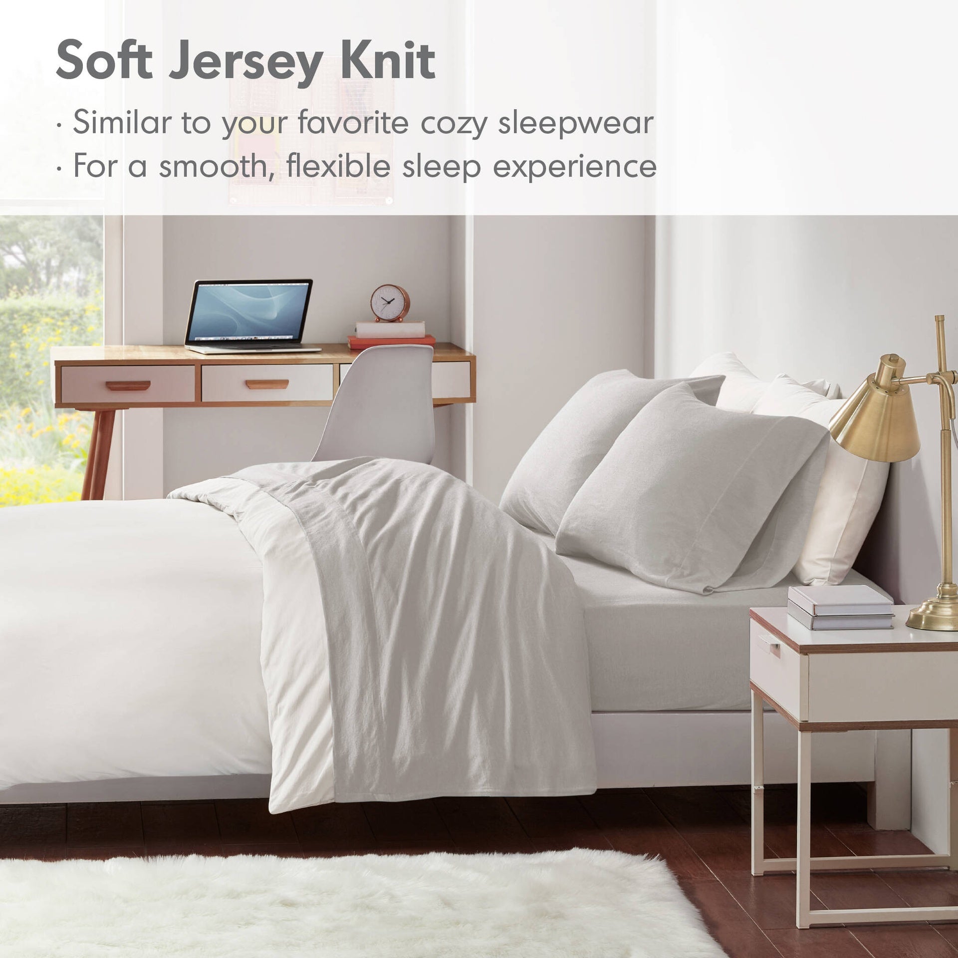 3 PCS Twin All Season Sheet Set Grey