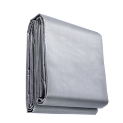 Tarp Waterproof 20x30 ft, Plastic Poly Tarp Cover 10 Mil, Multi Purpose Tear UV and Temperature Resistant Outdoor Tarpaulin with High Durability Reinforced Grommets (Silver/Brown)