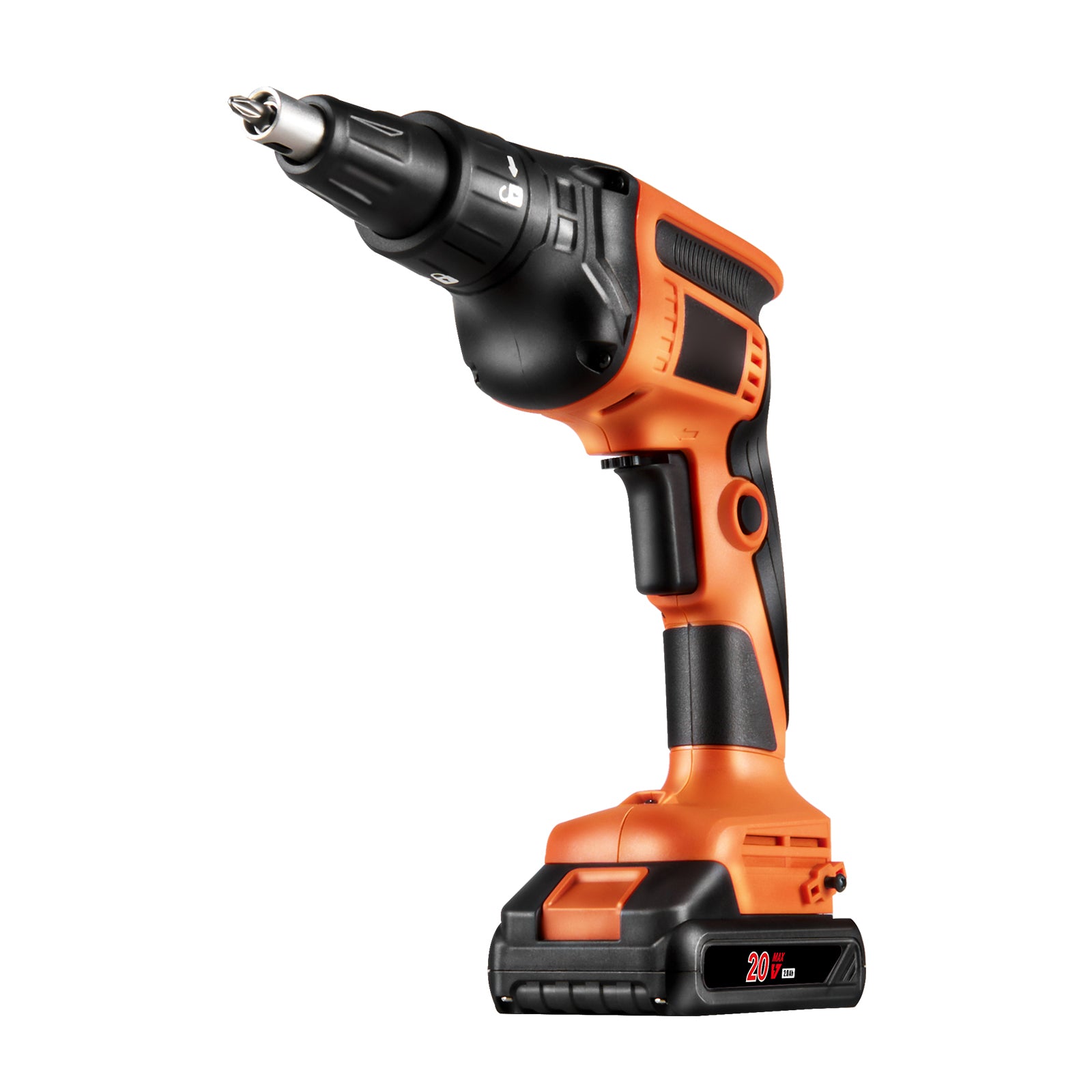 Drywall Screw Gun, 20V Max Drywall Screwgun, 4200RPM Brushless Cordless Drywall Gun Kit with 2 Battery Packs, Charger, Belt Clip, and Tool Bag, Forward and Reverse Adjustable, Built-in LED Light