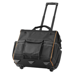 Rolling Tool Bag 25 Pockets Heavy Duty Roller Tool Bag Telescoping Handle