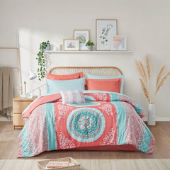 Full Boho Comforter Set with Bed Sheets