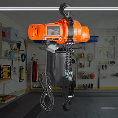 Electric Chain Hoist Single Phase Crane Hoist 2200 lbs Load 10 ft Lifting