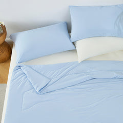 1-Piece 90x90" Cooling DA Comforter,Ice Blue
