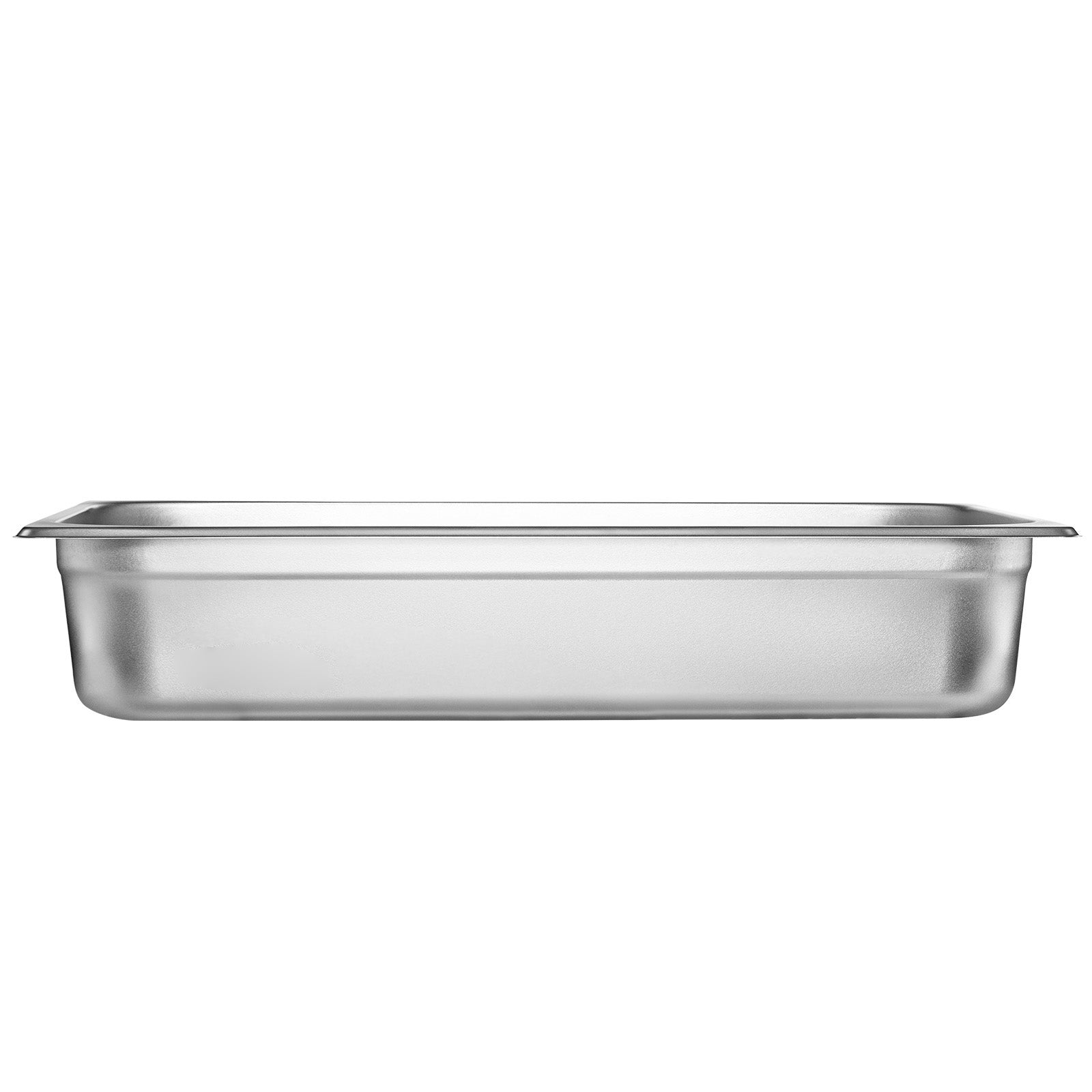 4 Pack Hotel Pans, Full Size Anti-Jam Steam Pan with Lid, 0.8mm Thick Stainless Steel Steam Table Pan, 4-Inch Deep Commercial Table Pan, Catering Storage Food Pan, for Industrial & Scientific