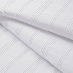 3-Piece Queen Woven Striped Duvet Set