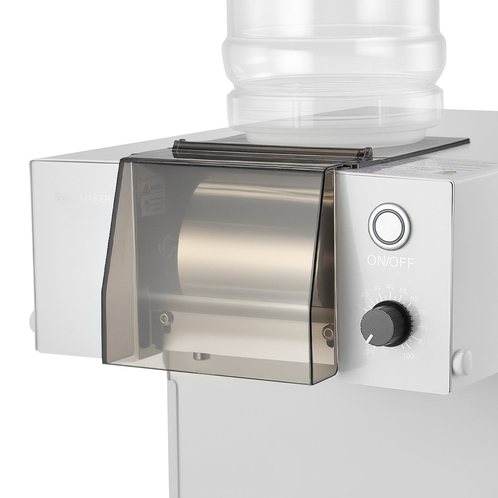 Snowflake Ice Machine, 88LBS/24H Snowflake Ice Maker, Ice-Shaver Machine with Stainless Steel Blade, Electric Snow Cone Maker with 0.48 Gal Tank, 90S Fast Pre-Cooling, for Home & Small Gathering
