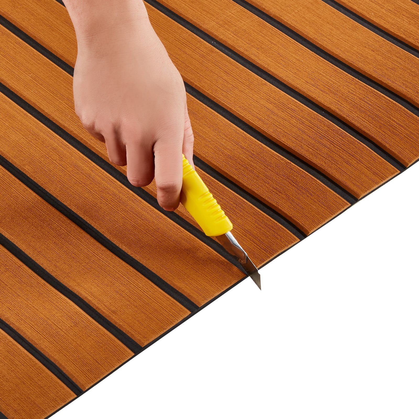 Boat Flooring, EVA Foam Boat Decking 94.5" x 35.4", Non-Slip Self-Adhesive Flooring, 23.2 sq.ft Marine Carpet for Boats, Yacht, Pontoon, Kayak Decking