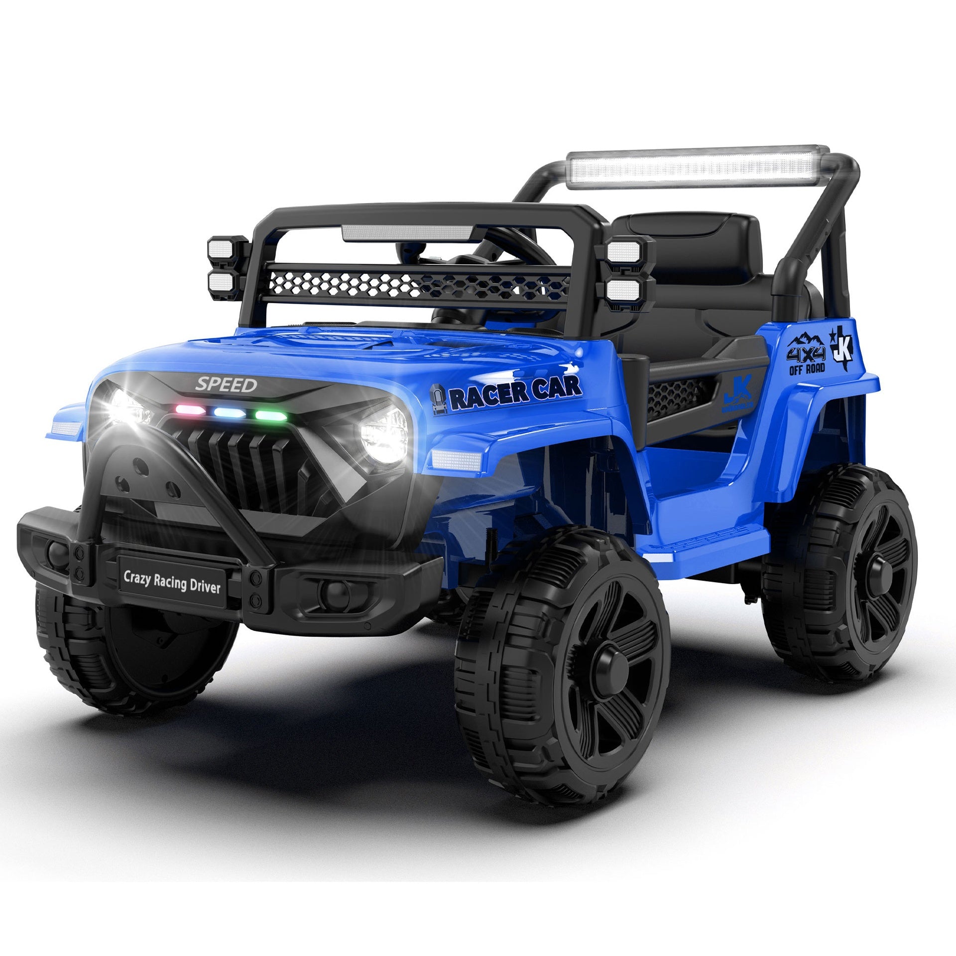 12V Kids Ride On Electric Truck Car W/Parents Control,2WD,Four-wheel suspension,Early education function,Adjustable volume,USB,MP3,Bluetooth,Microphone jack,Power display,LED lights For kids aged 1-4.