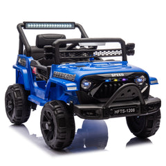 12V Kids Ride On Electric Truck Car W/Parents Control,2WD,Four-wheel suspension,Early education function,Adjustable volume,USB,MP3,Bluetooth,Microphone jack,Power display,LED lights For kids aged 1-4.