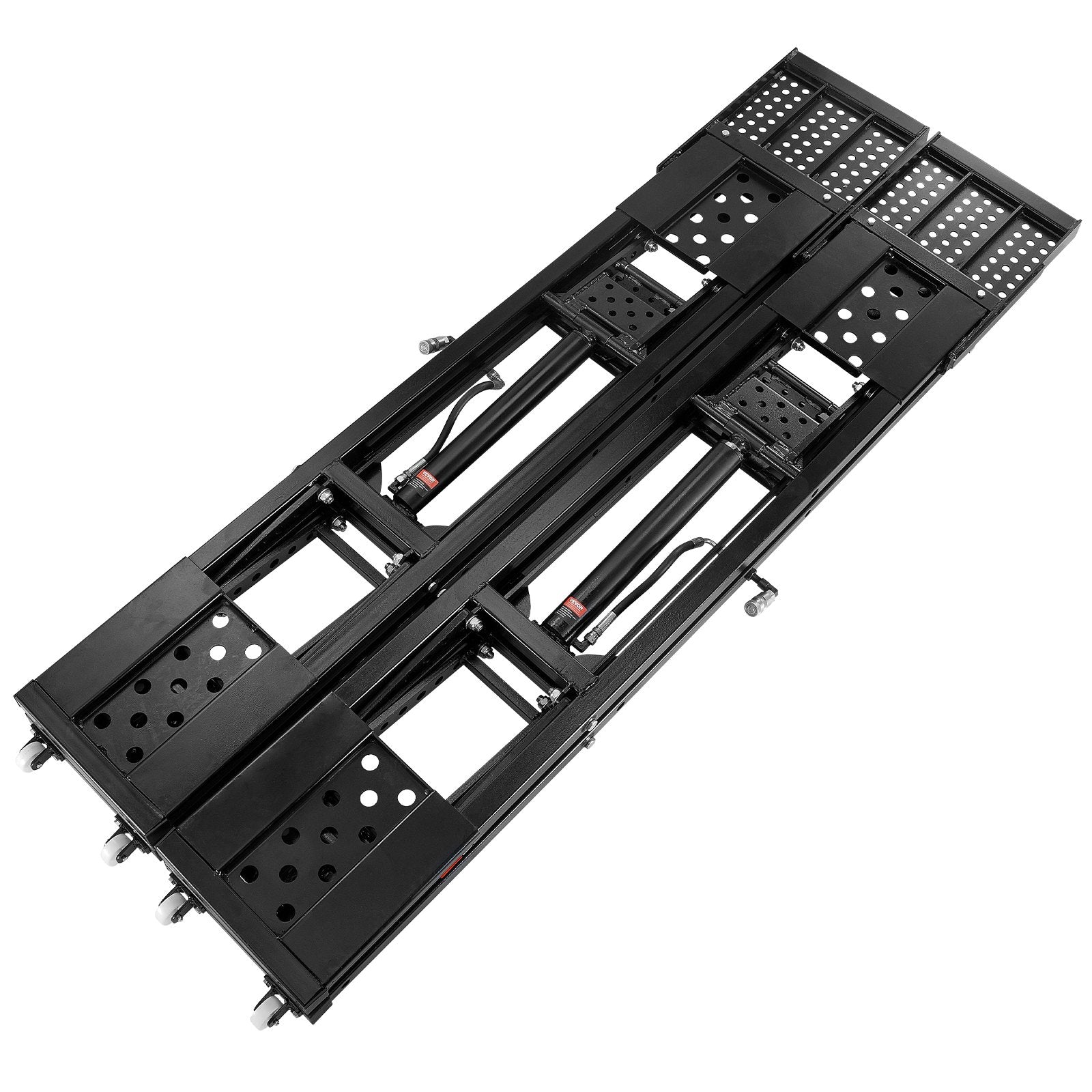 VEVOR Car Lift, 7,000 LBS Capacity Portable Car Lift, with Extended-Length Plates, 26.8" Max. Height, Heavy-duty Carbon Steel Truck Lift with 120V Power Unit, Auto Car Jack Lifts for Home Garage Shop