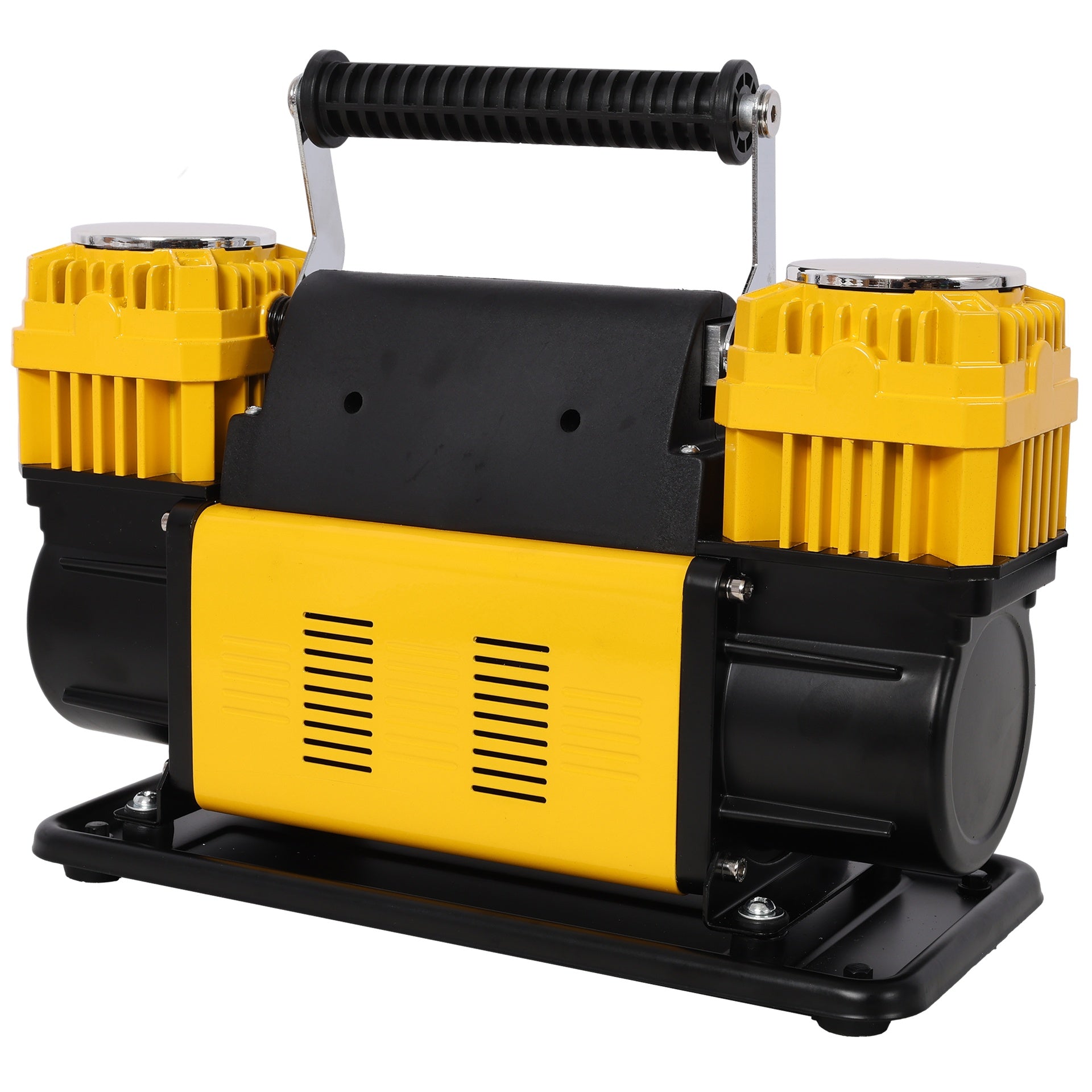 12V Dual Cylinder Heavy Duty Air Compressor,Tire Inflator with Pressure Gauge, Max 150 PSI,Tire Inflator Air Pump for Car, SUV, RV, Truck