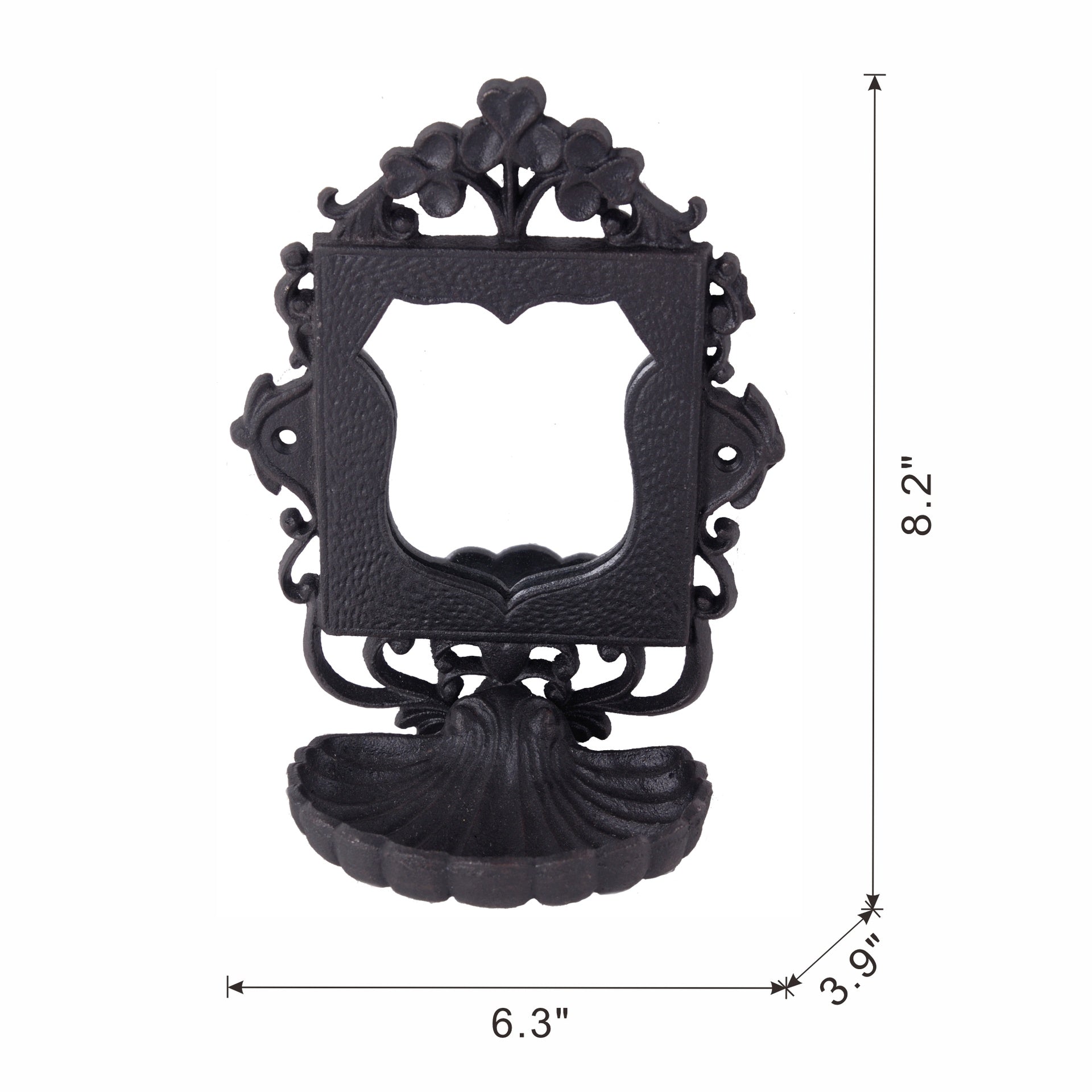 6.3x3.9x8.2" Soap Dish, 2 Piece