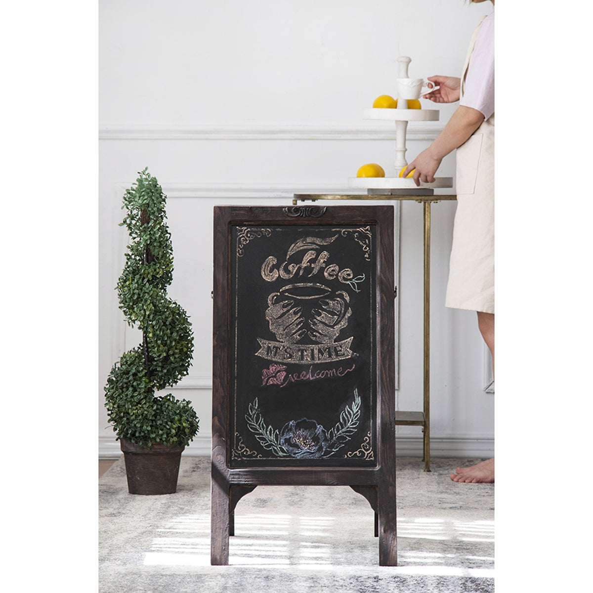 19.7x15.7x25.2" Tratteria Blackboard Stand