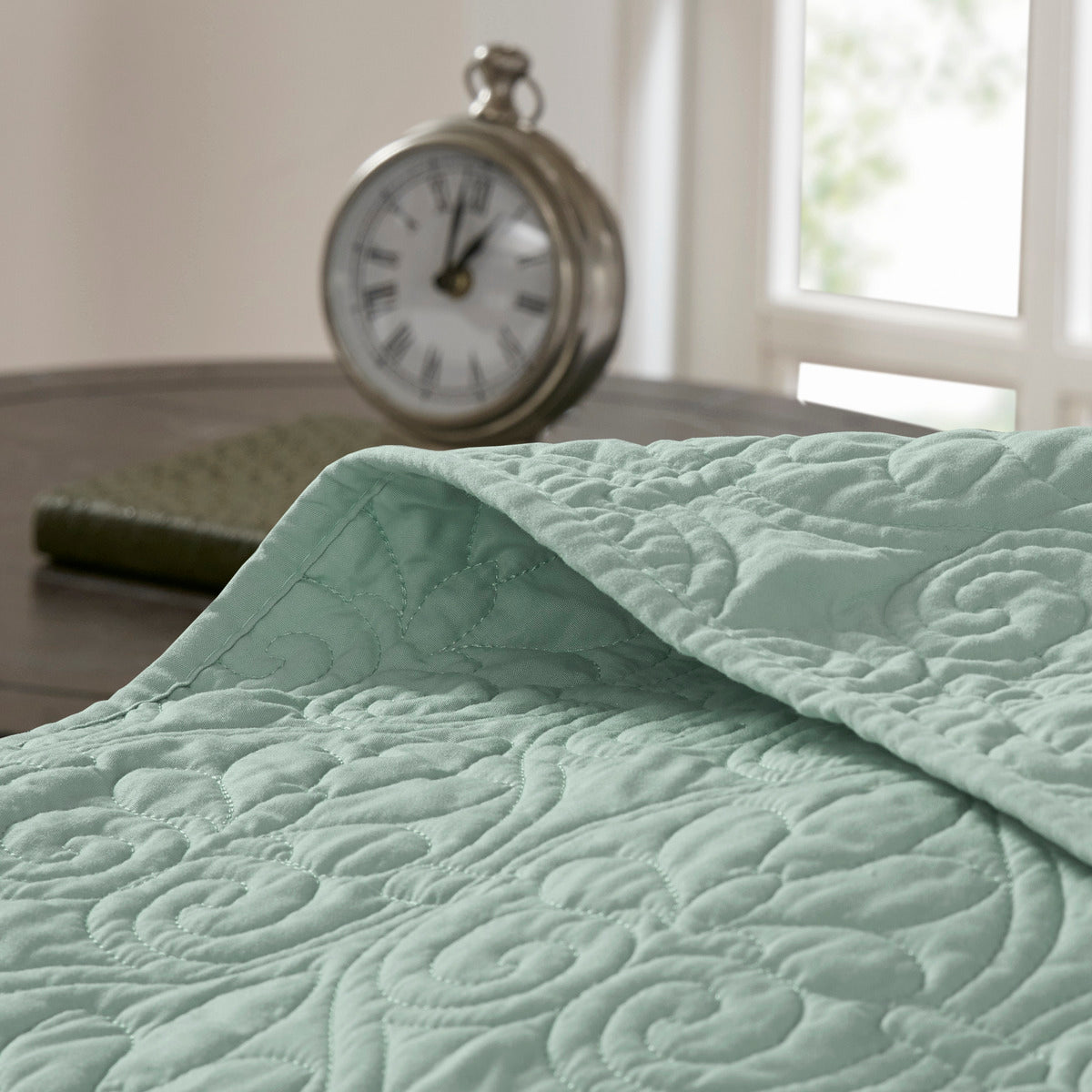 Reversible Bedspread Set Seafoam King