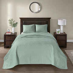 Reversible Bedspread Set Seafoam King