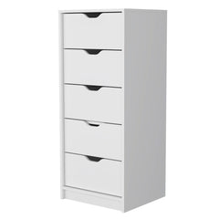 Dillon 5 Narrow Drawer Dresser, Tall Chest of Drawers