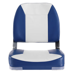 Boat Seat Low Back Fold-Down Fishing Boat Chair with Sponge Padding 2 Pack