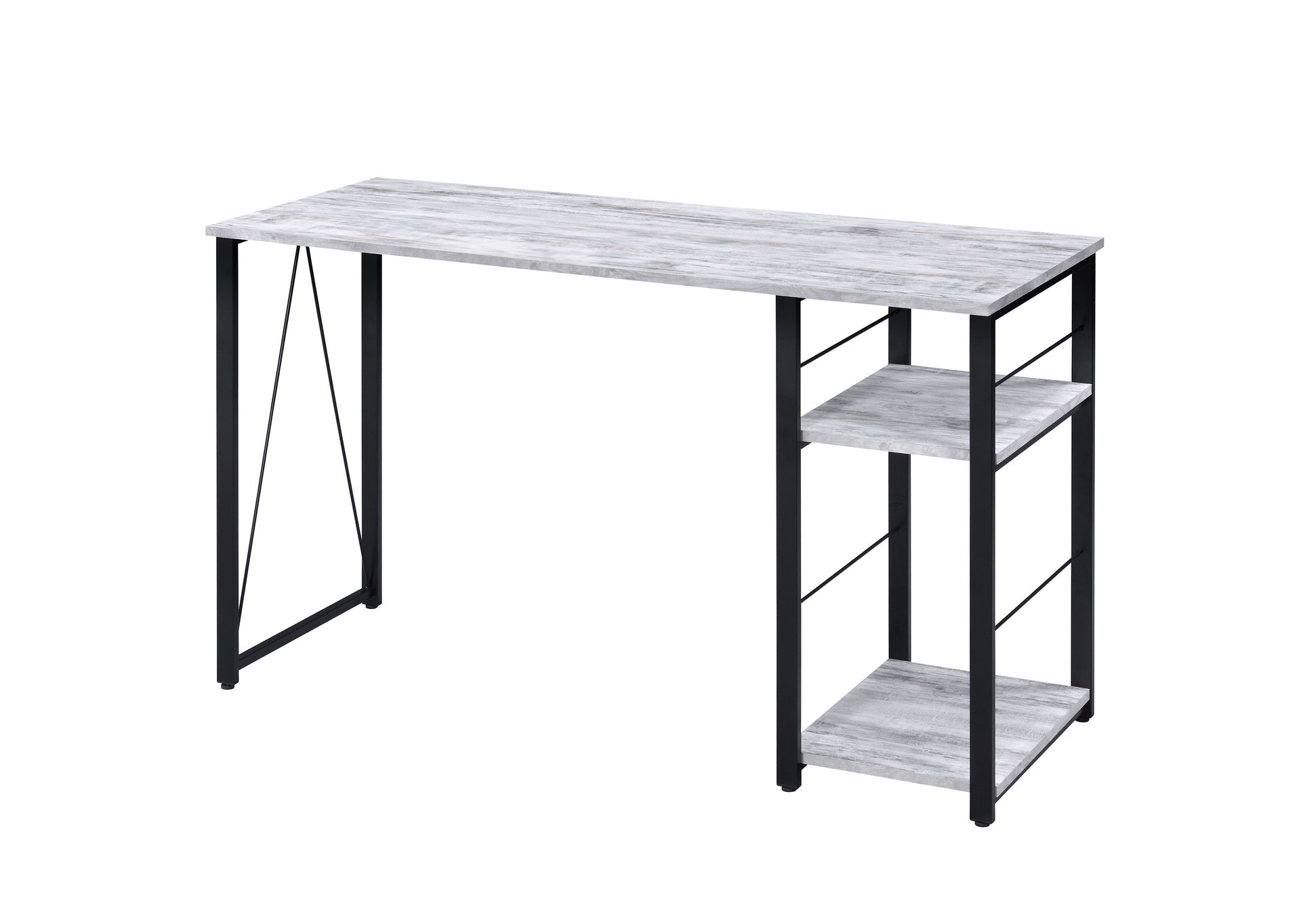 Vadna Antique White & Black Finish Writing Desk