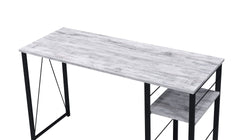 Vadna Antique White & Black Finish Writing Desk