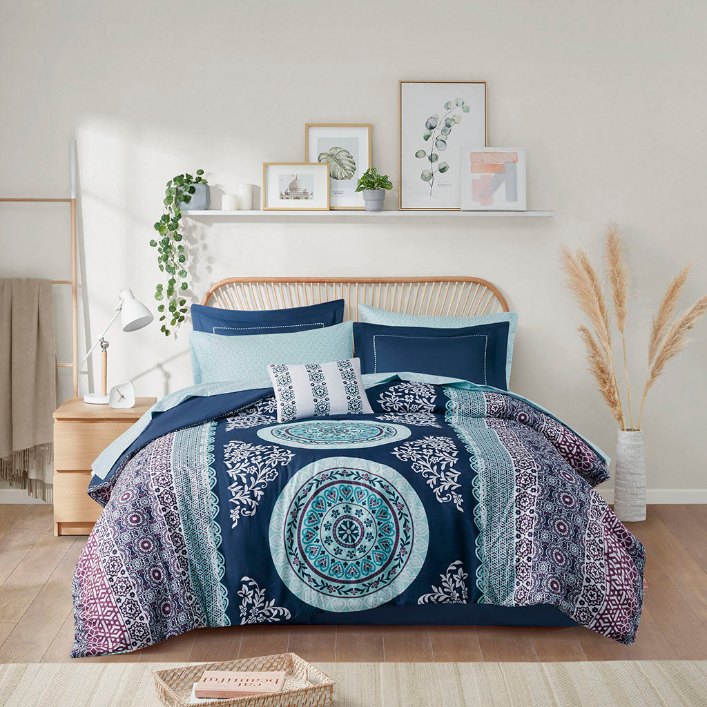 Twin XL Boho Comforter Set with Bed Sheets