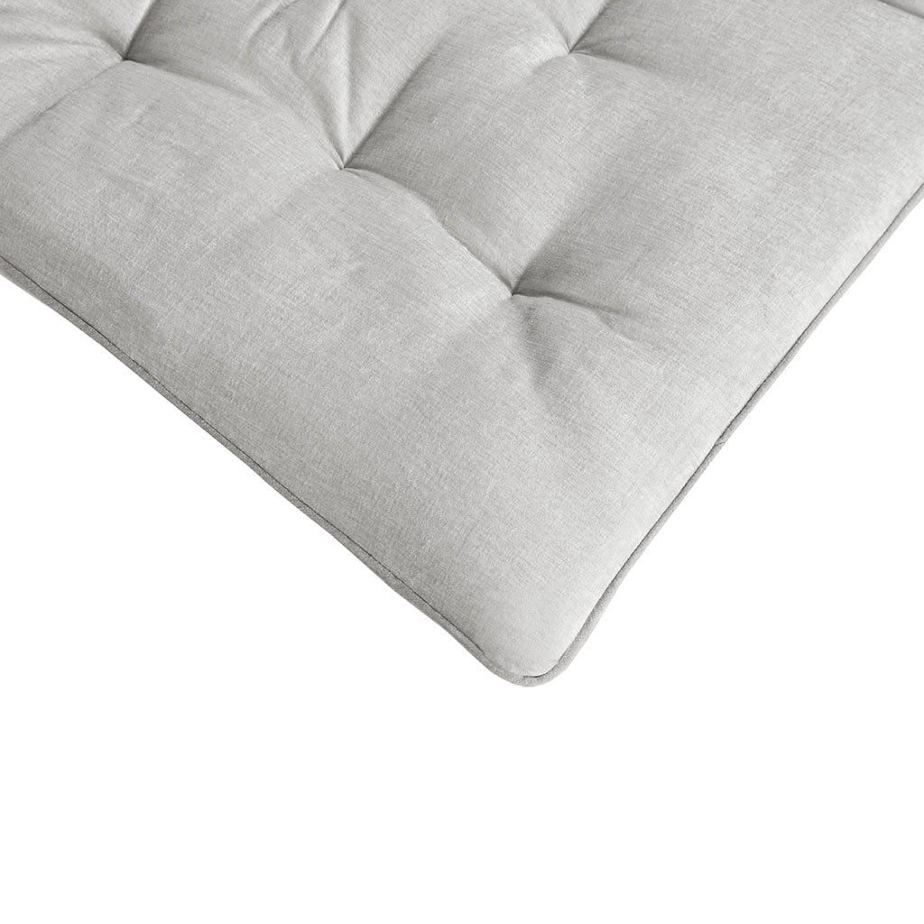 Poly Chenille Lounge Floor Pillow Cushion Grey 27" x 74"