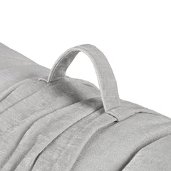 Poly Chenille Lounge Floor Pillow Cushion Grey 27" x 74"
