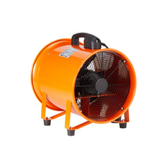 Portable Ventilator, 8 inch Heavy Duty Cylinder Fan with 33ft Duct Hose, 195W Strong Shop Exhaust Blower 1070CFM, Industrial Utility Blower for Sucking Dust, Smoke, Smoke Home/Workplace