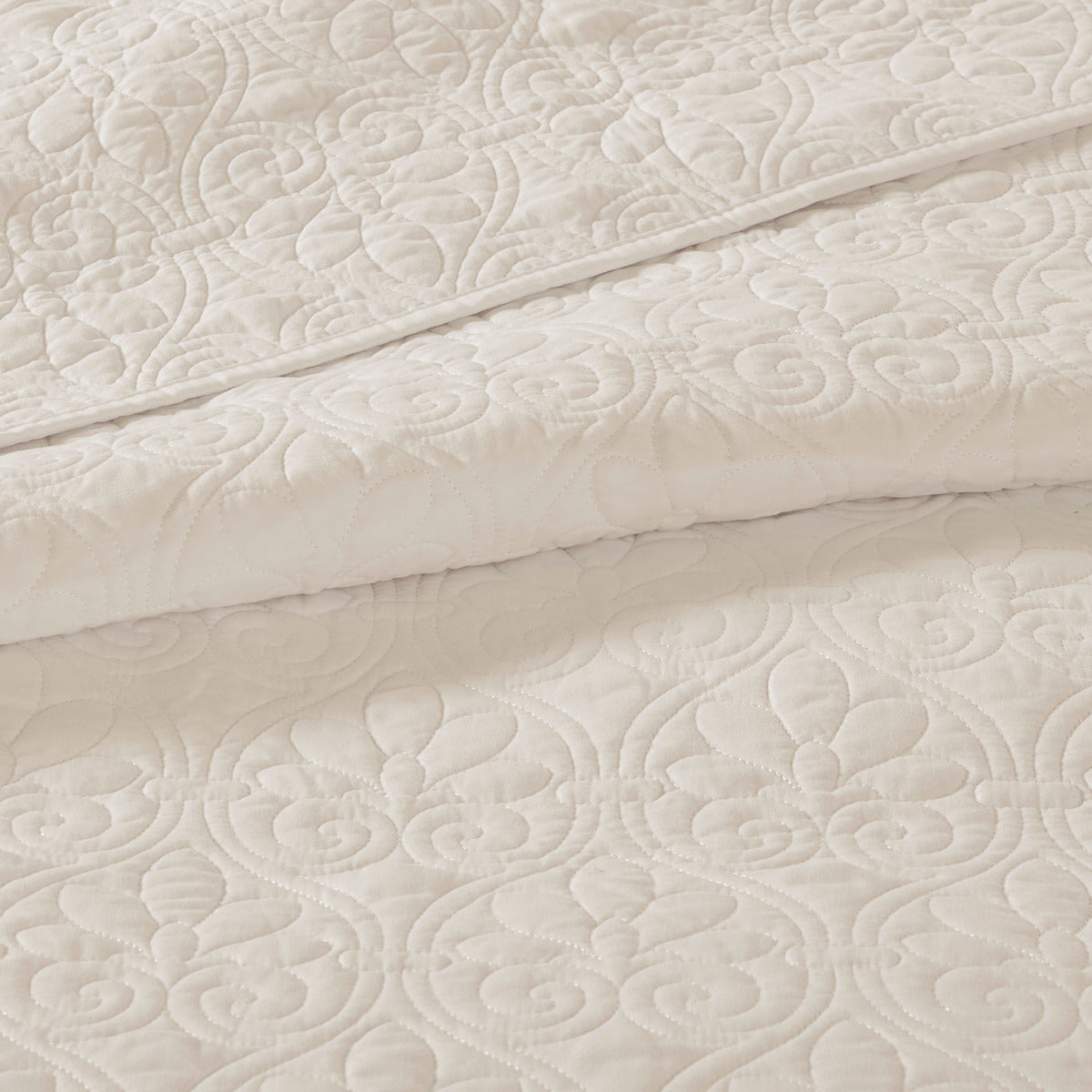 Reversible Bedspread Set Cream Full