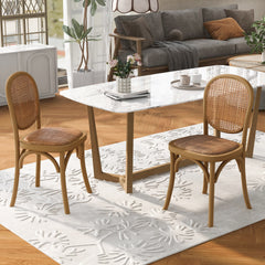 DINING CHAIRS Light Brown( SET OF 2 )