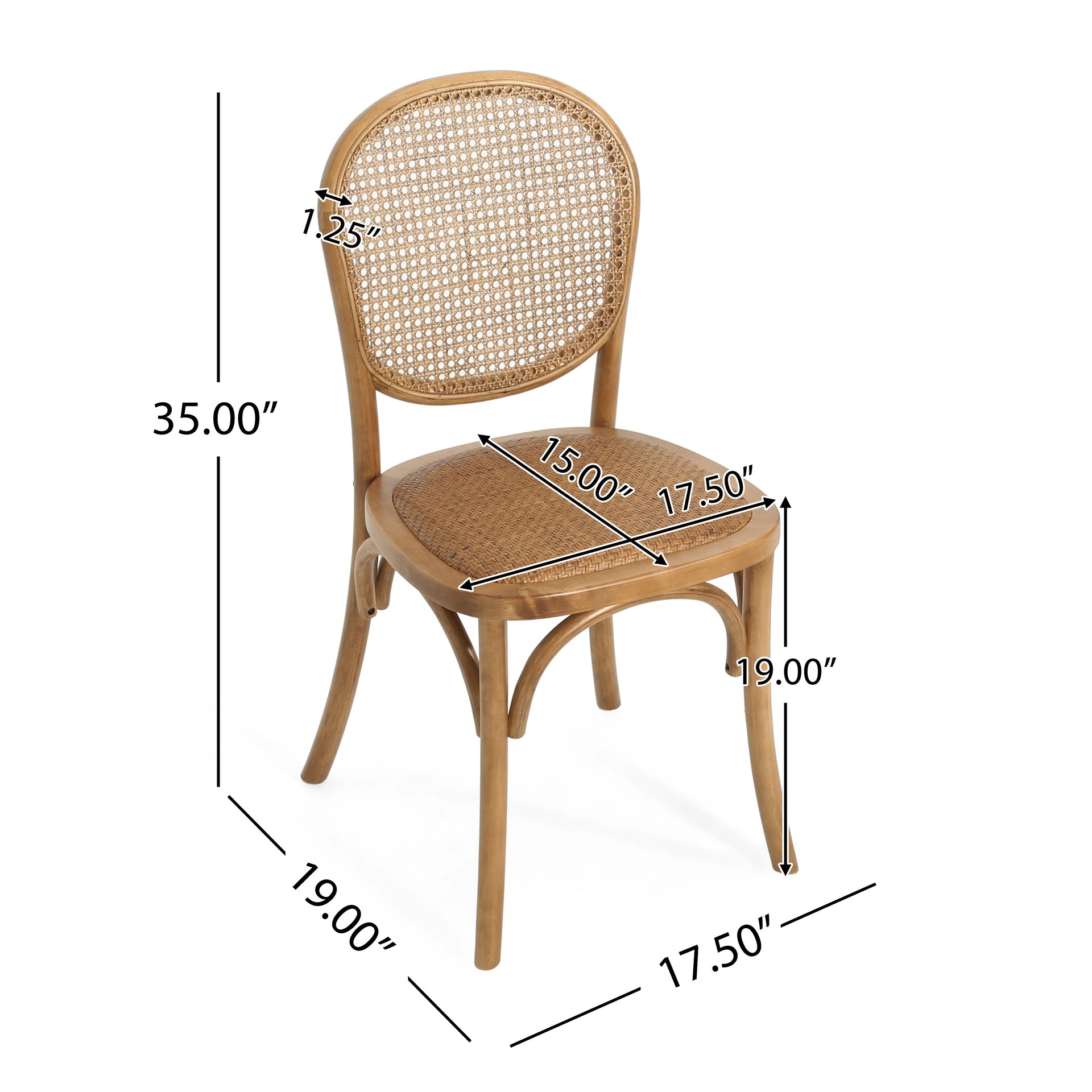 DINING CHAIRS Light Brown( SET OF 2 )