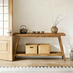 2-Tier Entryway Table,Sofa Table,Space-Saving Console Table