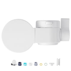 Faucet Mount Water Filter Sink Water Purifier for Kitchen Horizontal White