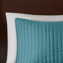 3 Piece Quilt Set Teal King/Cal King