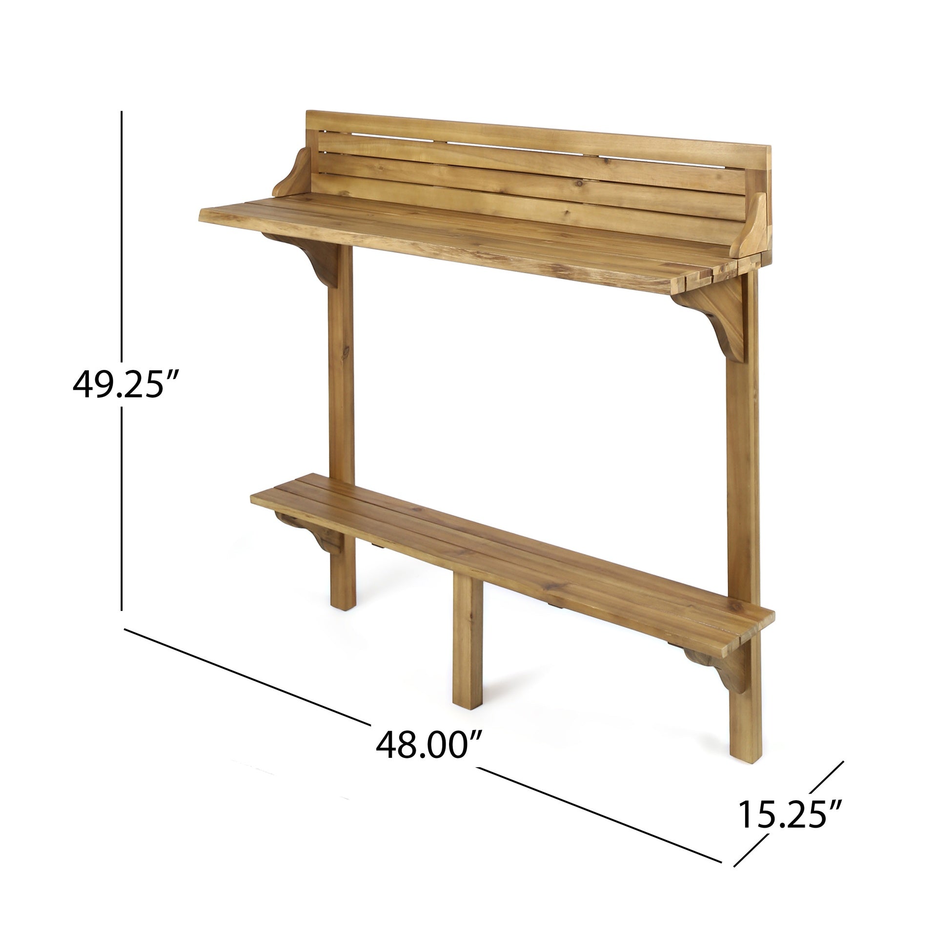 Wood BALCONY BAR TABLE