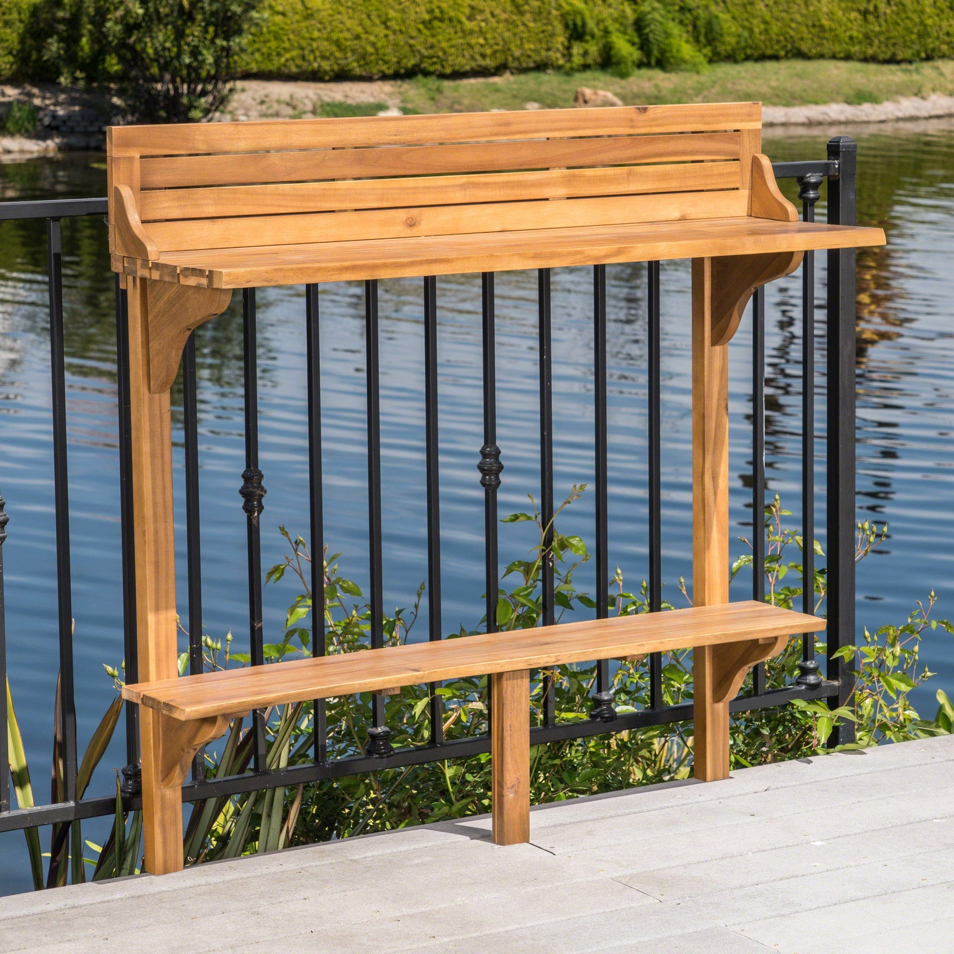 Wood BALCONY BAR TABLE