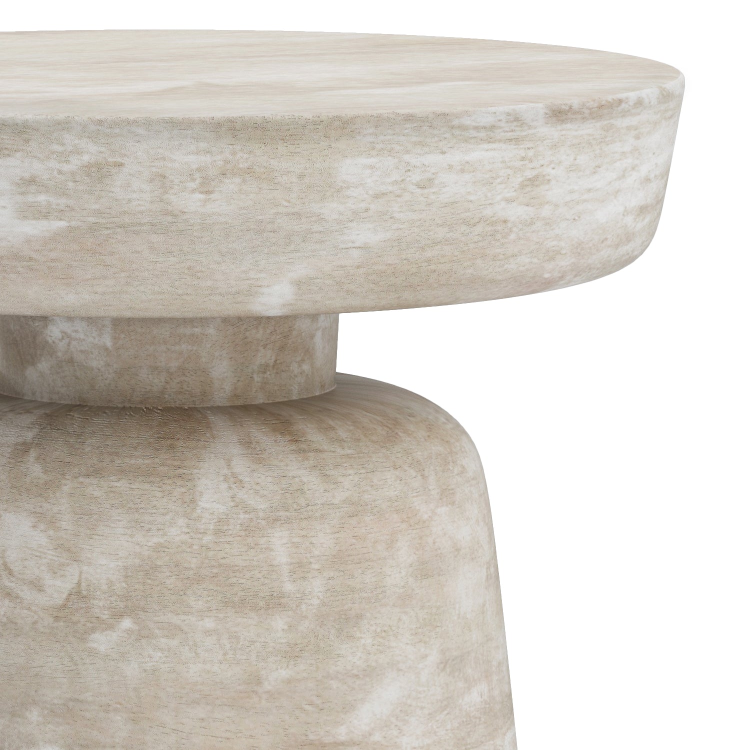 Robbie - Accent Table - Distressed White Wash