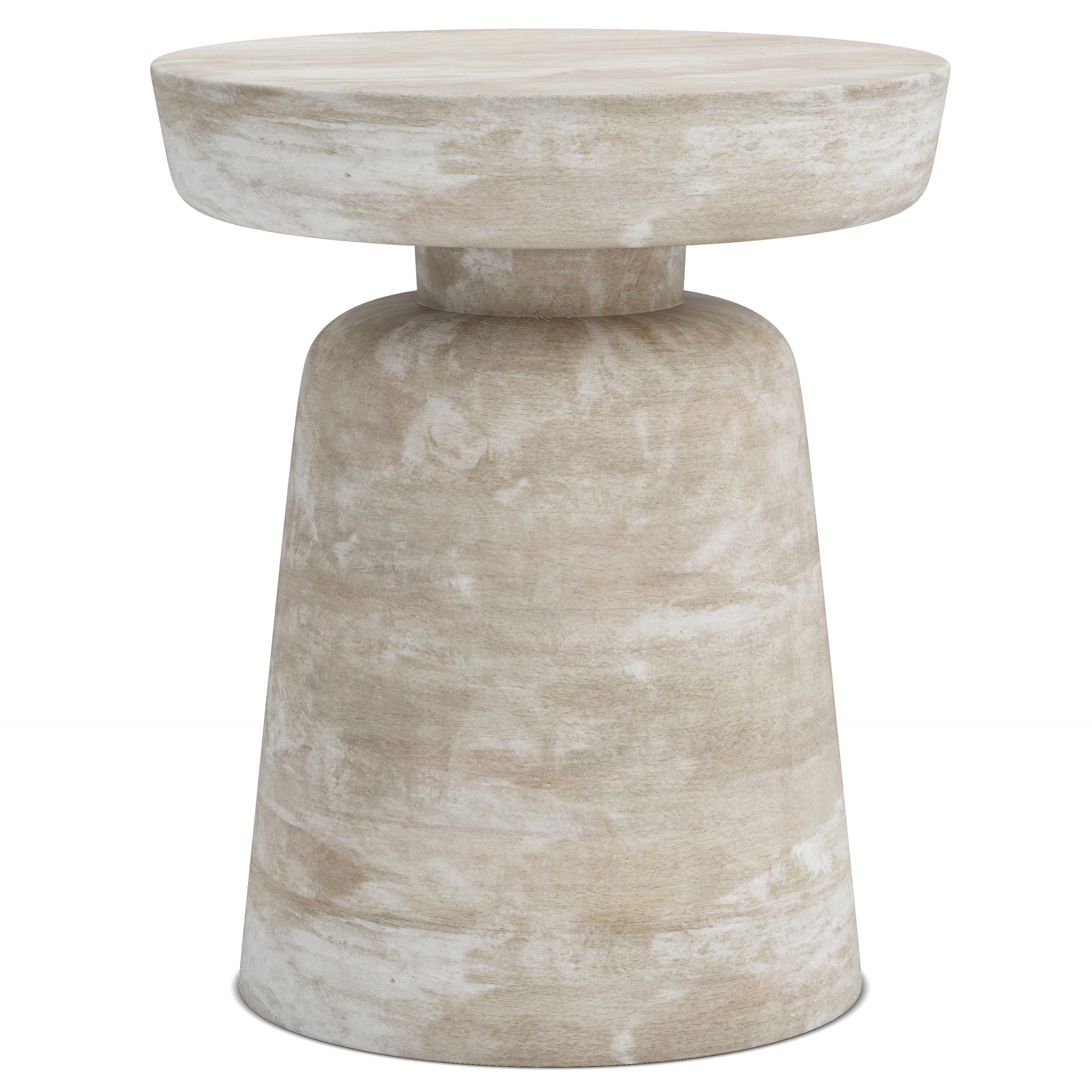 Robbie - Accent Table - Distressed White Wash