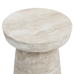 Robbie - Accent Table - Distressed White Wash