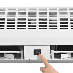 36" Commercial Indoor Air Curtain Super Power 2 Speeds 1200CFM, Wall Mounted Air Curtains for Doors, Indoor Over Door Fan with Heavy Duty Limit Switch, Easy-Install 110V Unheated