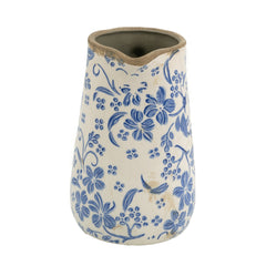 6.3x4.5x7.1" Ceramic Pitcher Vase with Handle