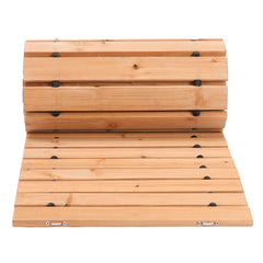 8 ft L x 17 in W Straight Wooden Garden Pathway Roll Out Garden Walkway