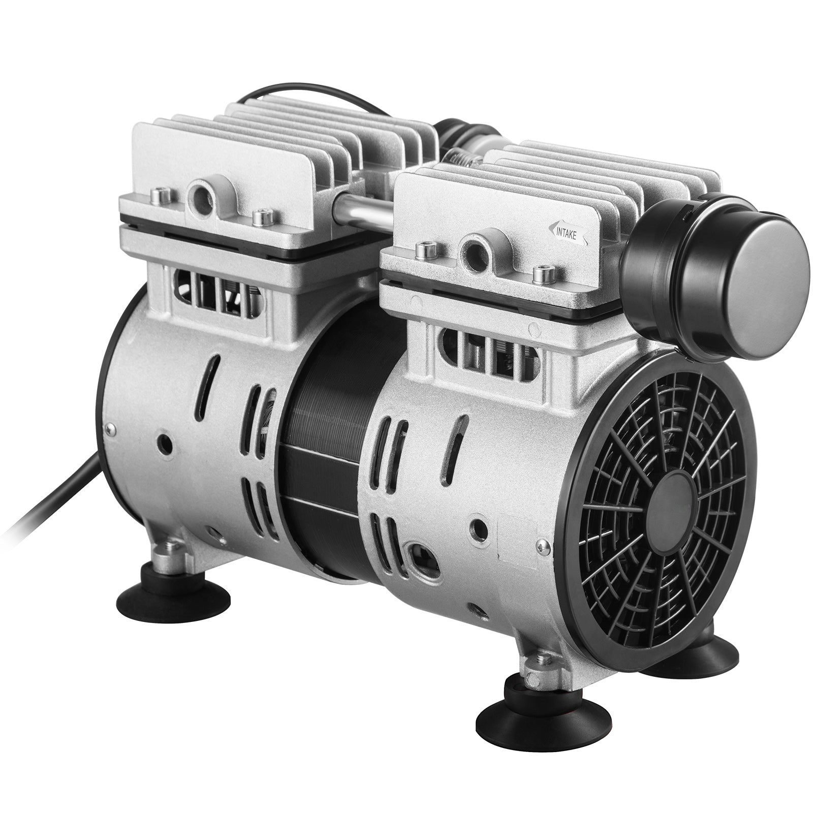 Pond Aerator, 550W Power 5.2CFM for Up to 1 Acre 50' Lake Includes 3/4 HP 100' Weighted Tubing & Diffuser, Air Compressor for Deep Water Oxygen Circulation, 1 Diffuser, Black