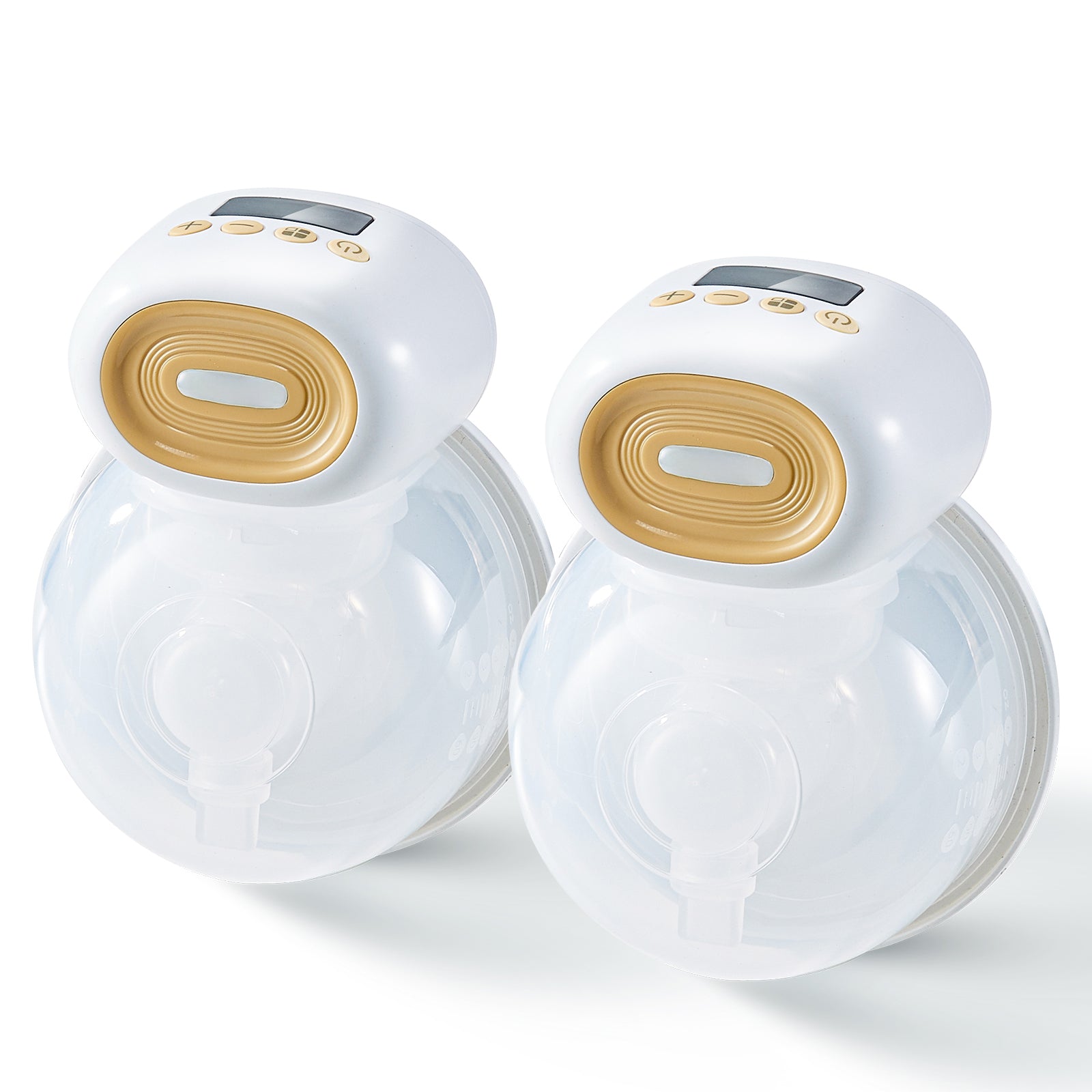 Breast Pump, Wearable Electric Breast Pumps Hands Free, 4 Mode & 12 Levels, 300mmHg Strong Suction, Ultra-Quiet Rechargeable Portable Breastfeeding Pump with LED Display, 24mm Insert/28mm Flange