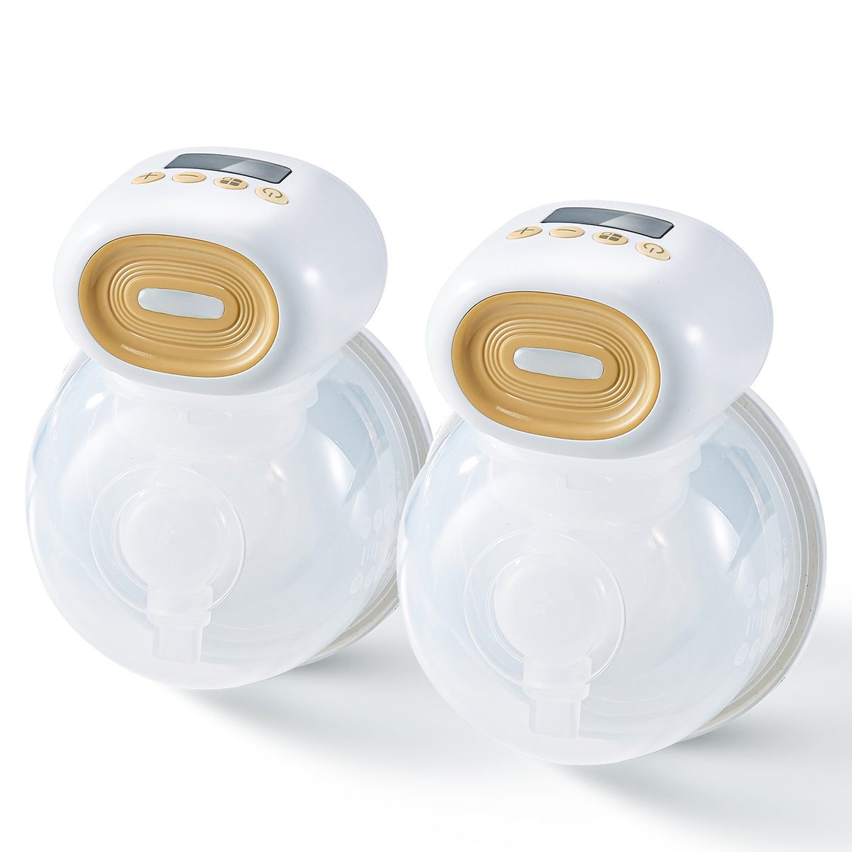 Breast Pump, Wearable Electric Breast Pumps Hands Free, 4 Mode & 12 Levels, 300mmHg Strong Suction, Ultra-Quiet Rechargeable Portable Breastfeeding Pump with LED Display, 24mm Insert/28mm Flange