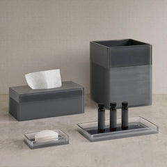 One Size Bath Accessories set, Charcoal Mist