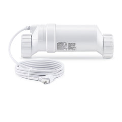 Salt Water Chlorinator System, Pool Chlorination Cell Fits for Hayward W3T-Cell-15 (T15), Pool Cell Salt Water System for In-Ground Swimming Pools up to 40,000 Gallons, 15 ft Power Line, White